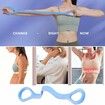 Figure 8 Fitness Resistance Band with Handles, Shoulder Stretch Bands, Blue