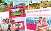 Veidoo Kids Tablet, 7 inch Android Tablet PC, 1GB RAM 16GB ROM, Safety Eye Protection Screen, Parental Control APP, Tablet with Silicone Case(Pink)