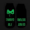 Three Pairs Gaming Socks, Do Not Disturb I'm Gaming ,Gaming Socks for Teen Boys Gamer with Glowing, Novelty Socks for Men Women Luminous