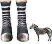 Two Pairs Animal Paws Socks - Funny 3D Animal Socks Crazy Cat Tiger Dog Paw Crew Socks Printed socks animal socks for Gifts Zebra