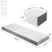 Folding Mattress Single Trifold Memory Foam Sofa Bed Portable Sleeping Floor Mat Camping Travel Cushion Extra Thick Bamboo Cover