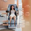 Homasa 4D Massage Chair Electric Recliner Zero Gravity Full Body Massaging Machine Deep Tissue Aroma Therapy Wireless Phone Charging