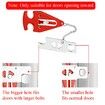 Portable Door Lock for Hotel Home Apartment Door Blocker Security No Drill Door Lock for Privacy Safety for Kid Women- 2 Pack