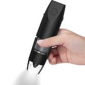 Digital Microscope Wireless Pocket Handheld USB Microscopes,50x-1000x Zoom Fixed Focus HD Magnifier with LEDs,Inspection Camera Compatible with iOS,Android,Mac,Windows (Black)