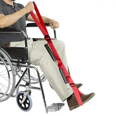 35inch Long Leg Lifter Strap Portable Leg Lifter Assist Adjustable Sturdy Foot Loop for People with Limiting Mobility Elderly