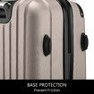 4 Piece Luggage Set Suitcase Carry On Traveller Bags Hard Shell Trolley Checked Bag TSA Lock Lightweight Champagne