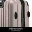 2 Piece Suitcases Luggage Set Carry On Travel Case Cabin Hard Shell Travelling Bags Hand Baggage Lightweight Rolling TSA Lock Champagne