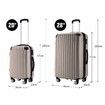 2 Piece Suitcases Luggage Set Carry On Travel Case Cabin Hard Shell Travelling Bags Hand Baggage Lightweight Rolling TSA Lock Champagne