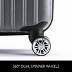 Luggage Travel Suitcase Set 4 Piece Carry On Traveller Checked Bag Hard Shell Lightweight Trolley TSA Lock Grey