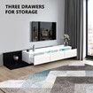 TV Unit Stand Cabinet Extendable Entertainment Console Side Table Centre Storage Living Room Furniture