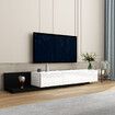 TV Unit Stand Cabinet Extendable Entertainment Console Side Table Centre Storage Living Room Furniture