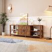 180cm TV Stand Unit Cabinet Wood Entertainment Console Table Storage Centre Furniture Farmhouse Industrial