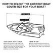 Boat Cover 25-27ft Trailerable Waterproof Jumbo Marine Grade Fabric Heavy Duty Protector Pontoon V Hull Fishing OGL