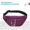 Fanny Pack for Men Women,Crossbody Waist Bag Pack,Belt Bag for Travel Walking Running Hiking Cycling,Easy Carry Any Phone,Wallet (Purple)