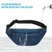 Fanny Pack for Men Women,Crossbody Waist Bag Pack,Belt Bag for Travel Walking Running Hiking Cycling,Easy Carry Any Phone,Wallet (Dark Blue)