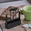 Floor Blocking Tool, 4 Grid Manual Soil Blocker, Steel Soil Block Maker, Quad Floor Blocker for Seeds