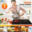 Ceramic Cooktop 60cm Electric Cooker Stove Glass Top Hob Burner 4 Zones Touch Control Kitchen Home Built In Child Lock Maxkon