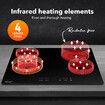 Ceramic Cooktop 60cm Electric Cooker Stove Glass Top Hob Burner 4 Zones Touch Control Kitchen Home Built In Child Lock Maxkon