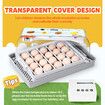 20 Eggs Incubator Automatic Hatching Chicken Chick Quail Duck Hatcher Machine Digital with Turner Candling LED