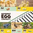 32 Eggs Incubator Automatic Chicken Hatching Quail Duck Hatcher Turner Transparent Temperature Control