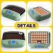 32 Eggs Incubator Automatic Chicken Hatching Quail Duck Hatcher Turner Transparent Temperature Control