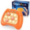 Electronic Handheld Puzzle Pop Light Up Game for Kids Sensory Fidget Quick Push Games Toy for Boys and Girls6-12 Birthday Gift Orange