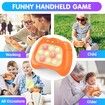 Electronic Handheld Puzzle Pop Light Up Game for Kids Sensory Fidget Quick Push Games Toy for Boys and Girls6-12 Birthday Gift Orange