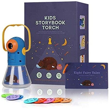 Kids Multifunctional Story Projector, Night Lights Projector Storybook Toy, Educational Toys Gifts for 3-12 Year Old Boys/Girls