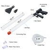 3 in 1 Fish Tank Vacuum Cleaner Tool Quick Siphon Water Changer with Air-Pressing Button for Filtering Changing Aquarium Water Cleaning Sand