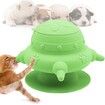 Puppy Feeder 4 Teats Puppy Milk Feeder Silicone Puppy Nursing Station, 240ml Puppy Nursing Bottles for Kittens Rabbits-Green