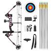 Compound Bow Arrows Set Archery Equipment Hunting Target Shooting Sports Practice Kit 20-55lbs RH Adjustable 310fps Speed Adult Beginner Master