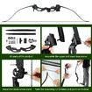 Recurve Bow Arrow Set 20lbs Archery Takedown Hunting Sports Equipment 48Inch Target Shooting RH Right Handed Youth Outdoor Black