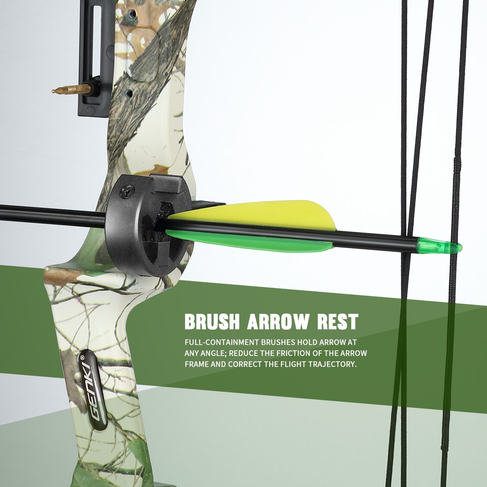 Compound Bow Arrow Set 15-20lbs Archery Sports Hunting Target Shooting RH Adjustable Speed for Youth Beginner Practice Camo