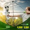 Compound Bow Arrow Set 15-20lbs Archery Sports Hunting Target Shooting RH Adjustable Speed for Youth Beginner Practice Camo