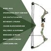 Compound Bow Arrow Set 15-20lbs Archery Sports Hunting Target Shooting RH Adjustable Speed for Youth Beginner Practice Camo