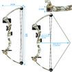 Compound Bow Arrow Set 15-20lbs Archery Sports Hunting Target Shooting RH Adjustable Speed for Youth Beginner Practice Camo