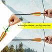 10x Fiberglass Arrows 76.2cm Shaft Archery Practice Target Shooting 18-55lbs Compound Recurve Bow Youth Beginners Dia. 8mm