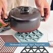 8 Pcs Silicone Trivet Mats and Hot Pads Hexagon Heat Multifunction Kitchen Tool for Bowl Mats, Dish Mats Placemats