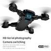 LSRC GT3 Mini Drone 4K Professional HD Dual Camera Optical Flow Position Aerial Photography RC Foldable Quadcopter WIFI FPV Toys Dual Battery Black