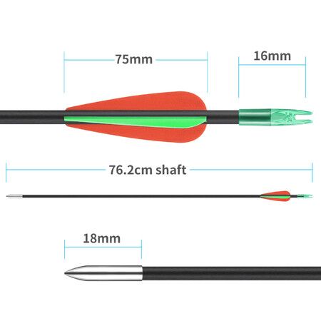 Fiberglass Shaft Fishing Arrow Complete Arrows for Archery for