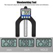 Table Saw Depth Measuring Ruler, Limit Saw Table Thickness Gauge for Woodworking Home Decoration 0-80mm, Height Gauge