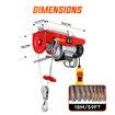 Shogun Electric Winch Engine Crane Hoist 125/250kg 220v 18m Rope Chain Lifting Machine Remote Motor Wire Lift Tool