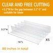 Clear Toy Blockers for Furniture,Stop Things from Going Under Couch Sofa Bed and Other Furniture,Suit for Hard Surface Floors Only (5pcs,3.2Inch High)