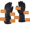 Winter Ski Heated Gloves Battery Case Gloves for Skiing Hiking Climbing Driving Bike Gloves 1 Pair