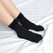 Female Winter Fleece Thick Warm Socks, Soft Boots Sleeping Socks Black （2 Pairs)