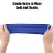 2 Pcs Adjustable Soft Sport Headband, Sweat Wicking Gym Tennis Tie Sweatband for Men Women - Blue