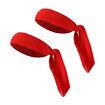 2 Pcs Adjustable Soft Sport Headband, Sweat Wicking Gym Tennis Tie Sweatband for Men Women -  Red