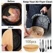 Air Fryer Paper Liner Non Stick Barbecue Plate for Home Kitchen Baking Tools