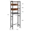 4 Tier Bathroom Shelf Rack Over Toilet Washing Machine Laundry Towel Organiser Shelves Space Saver Freestanding Unit Storage