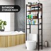 4 Tier Bathroom Shelf Rack Over Toilet Washing Machine Laundry Towel Organiser Shelves Space Saver Freestanding Unit Storage